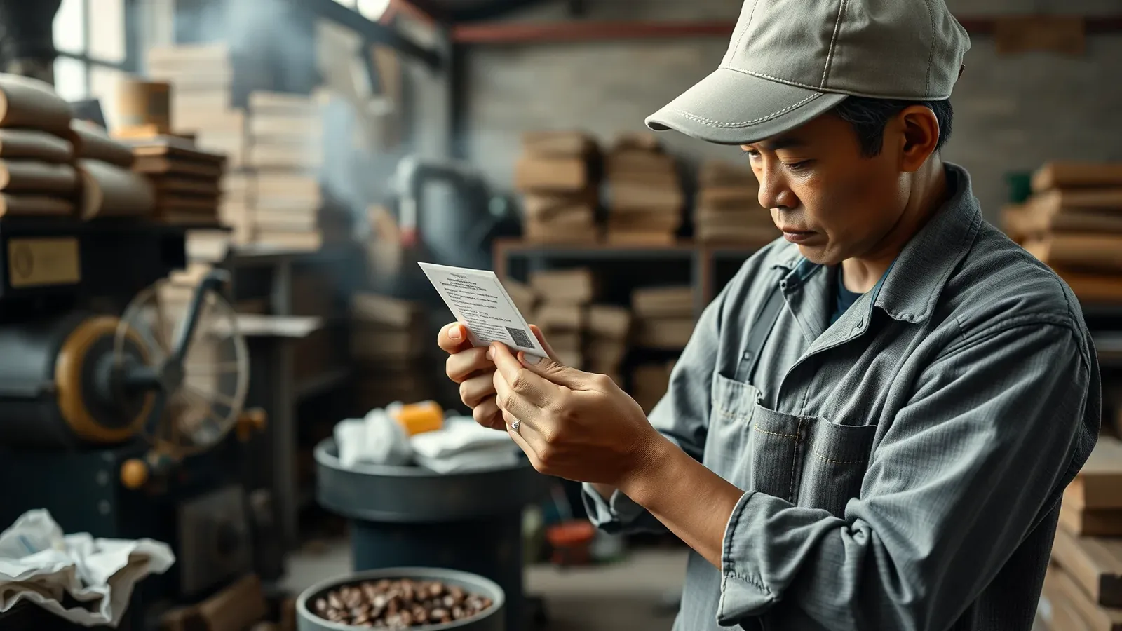 lỗi nhãn thực phẩm xưởng rang